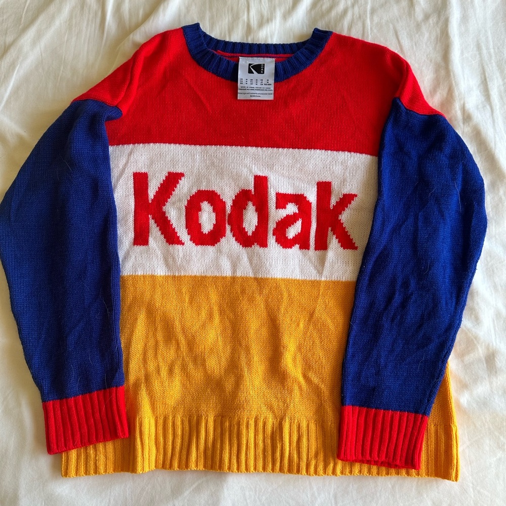 Kodak knit sweater